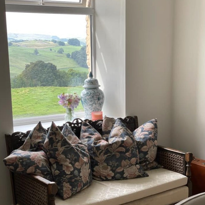 Little Greene Slaked Lime Mid 149 paint colour. Bedroom paint colour.