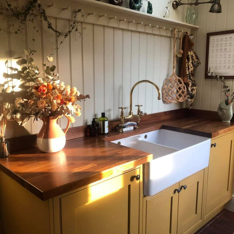 Little Greene Indian Yellow No. 335 is a a beautiful warm yellow paint colour. Buy Little Greene Indian Yellow 335 kitchen cabinet paint online.