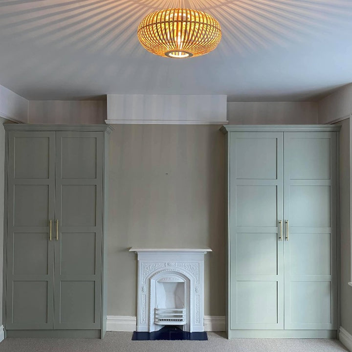 Blue Gray Farrow and Ball bedroom paint colour from Paint Online