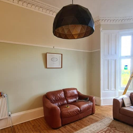 Little Greene Acorn No. 87 is a fresh and bright pale green paint colour. Acorn 87 living room paint colour. Order Little Greene paint online in Ireland.