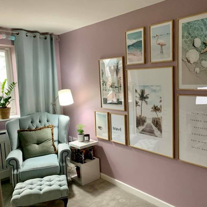 Cinder Rose Farrow and Ball pink paint colour from Paint Online.