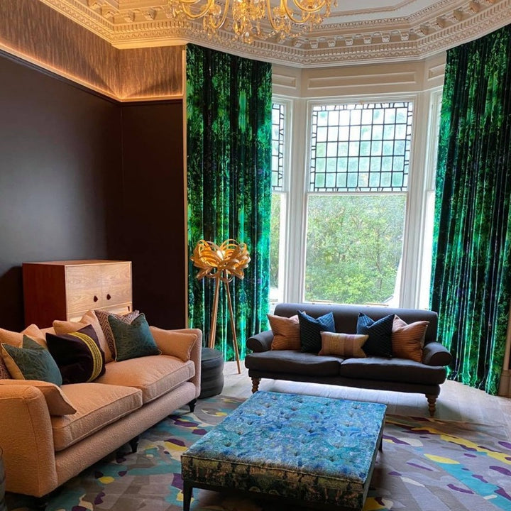 Pontefract Paint And Paper Library Paint Colour No. 328. Purple living room paint colour.