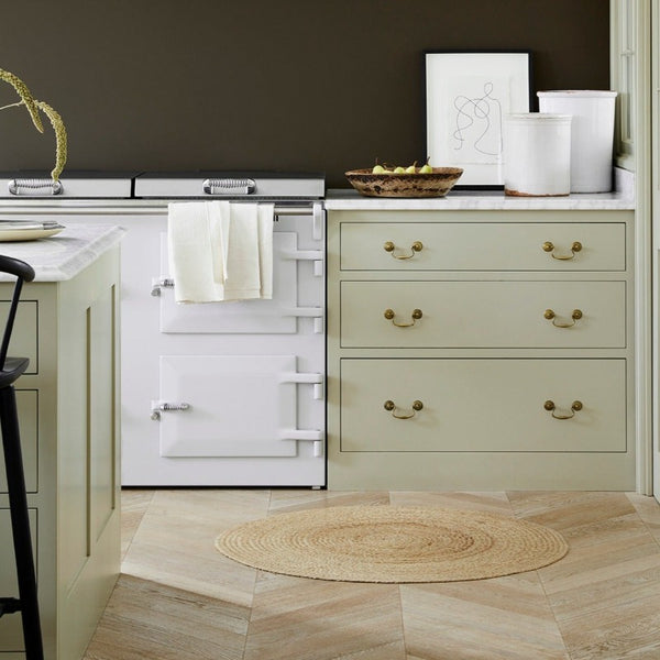 Book Room Green 322 Little Greene paint colour. Green kitchen cabinet units paint colour. Buy Little Greene paint online.