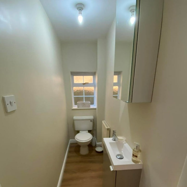 Little Greene Travertine Light No. 272 is a warm neutral bathroom paint colour. Buy Little Greene paint online.