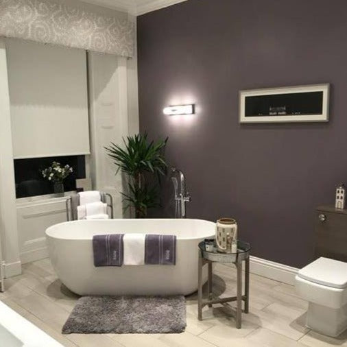 Brassica by Farrow and Ball purple bathroom paint colour from Paint Online