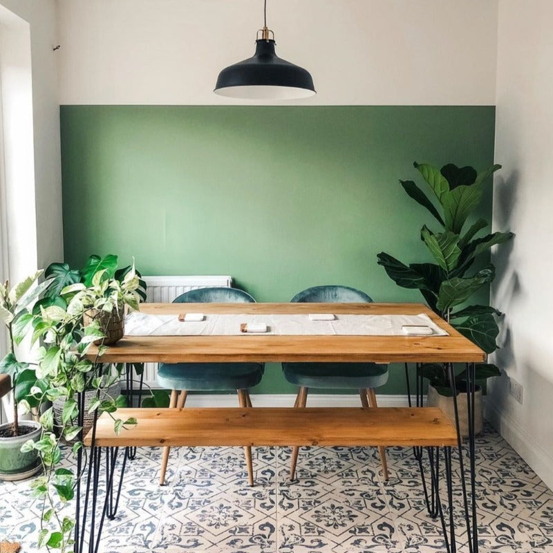 Breakfast Room Green Farrow and Ball dining room paint colour from Paint Online