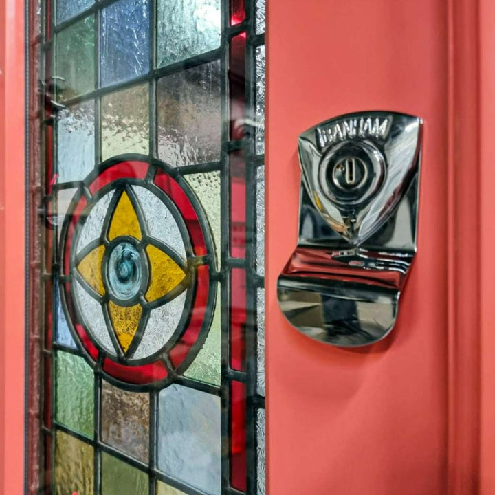 Little Greene Orange Aurora No. 21 is a bright coral red paint colour. Orange Aurora front door paint colour. Buy Little Greene paint online.