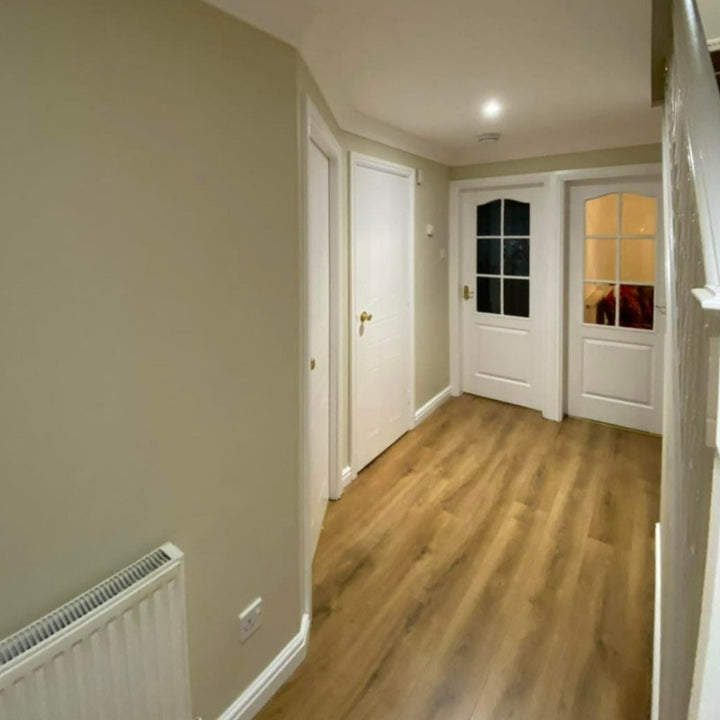 Little Greene Travertine Light No. 272 is a warm neutral hallway paint colour. Buy Little Greene paint online.