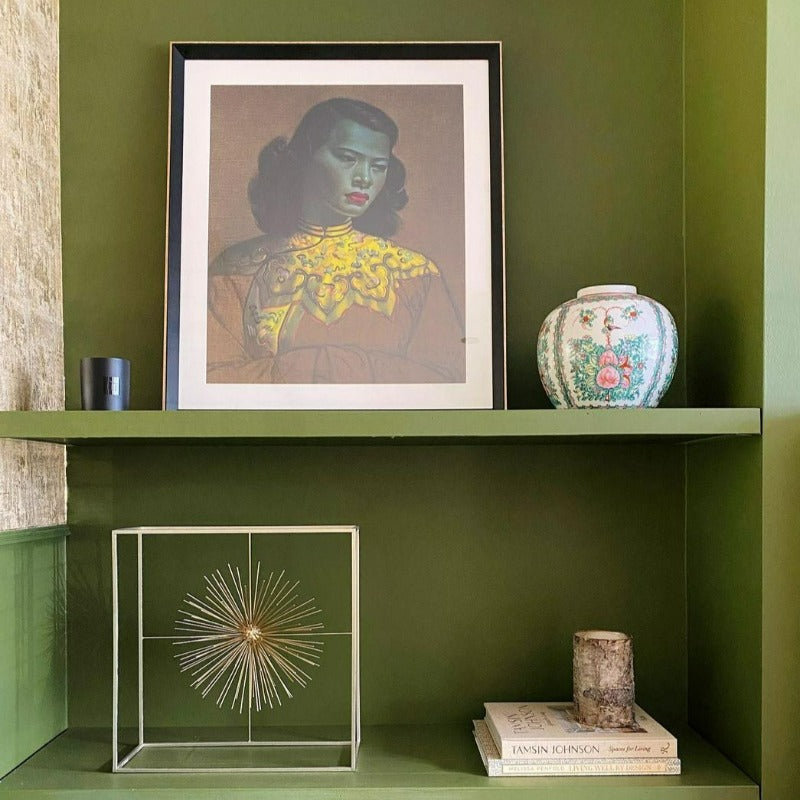 Little Greene Olive Colour No. 72 is a deep green paint colour. Olive Colour wall paint colour. Buy Little Greene Olive Colour paint online.
