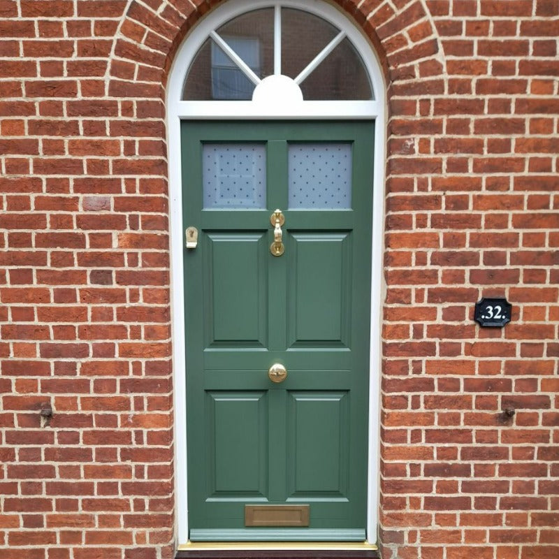 Minster Green No. 224 from Farrow & Ball. Green front door paint colour. Buy Farrow & Ball paint online.