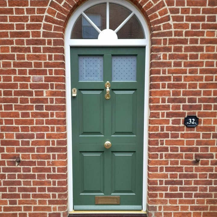 Minster Green No. 224 from Farrow & Ball. Green front door paint colour. Buy Farrow & Ball paint online.