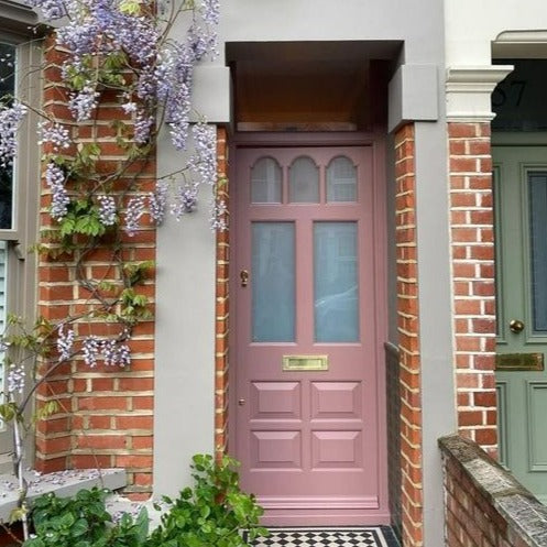 Little Greene Blush No. 267 is a beautiful blush pink paint colour. Pink front door paint colour. Order Little Greene paint online in Ireland now.