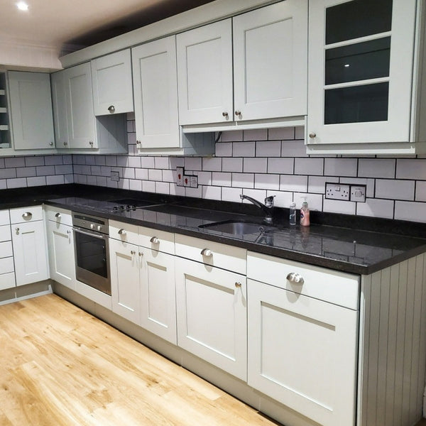 Little Greene Salix Kitchen Cabinet Colour. Little Greene Salix No. 99 is a soft green paint colour with a silver undertone. Order Little Greene paint online in Ireland. 