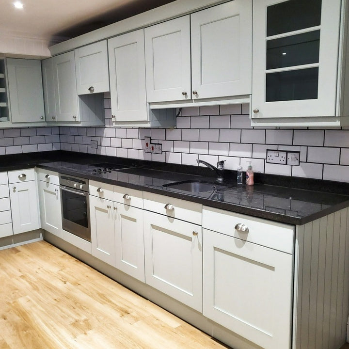 Little Greene Salix Kitchen Cabinet Colour. Little Greene Salix No. 99 is a soft green paint colour with a silver undertone. Order Little Greene paint online in Ireland. 