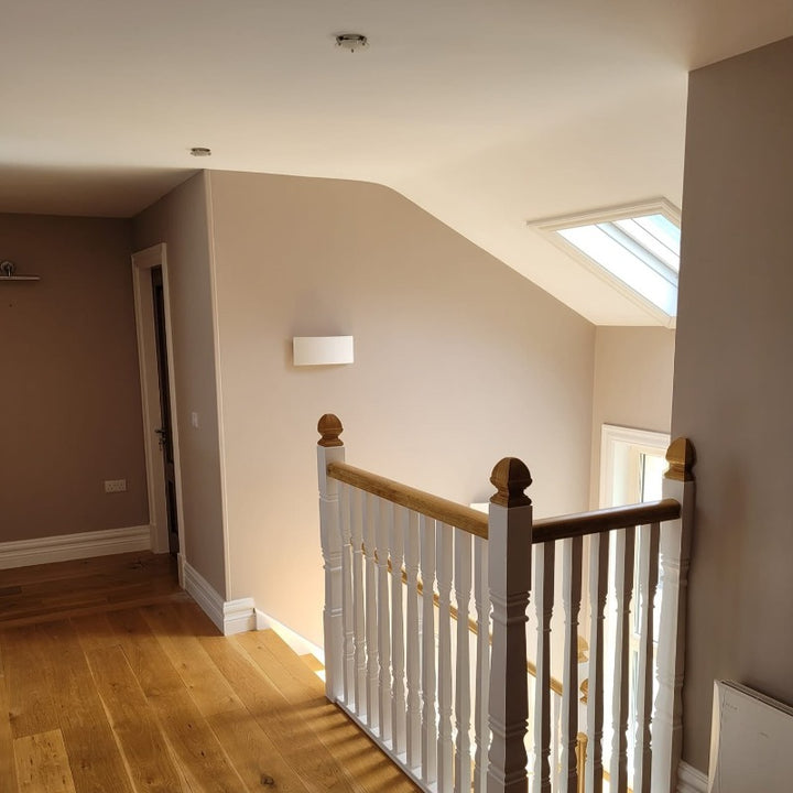 Little Greene China Clay Dark 178. Hallway paint colour. Buy Little Greene paint online.