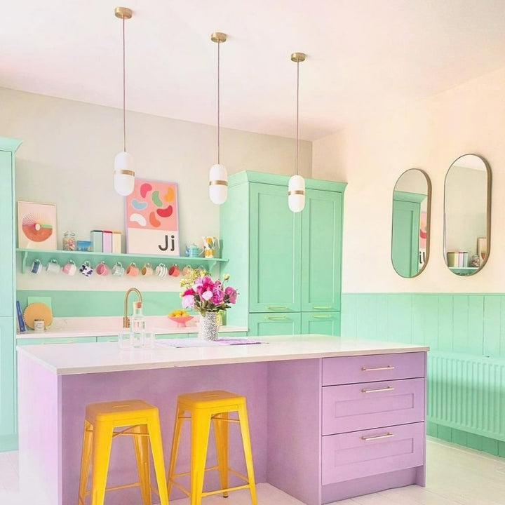 Little Greene Green Verditer No. 92 green kitchen paint colour. Buy Little Greene's Green Verditer paint online.