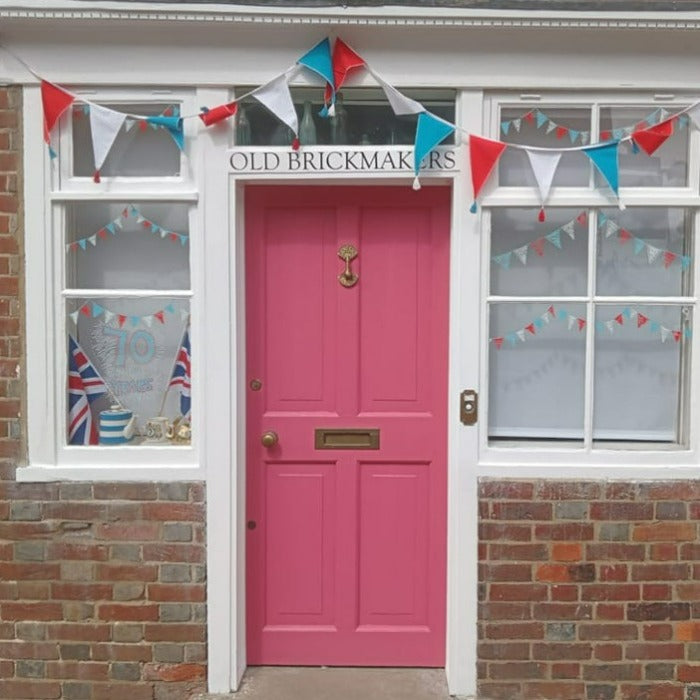 Little Greene Carmine No. 189 is a dusky pink paint colour. Pink front door paint colour. Buy Little Greene paint online.