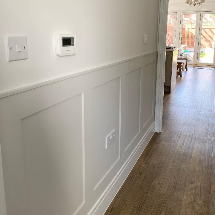 French Grey Pale 161 Little Greene hallway panelling paint colour from Paint Online