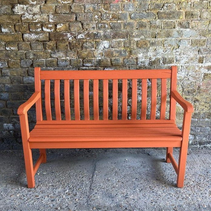 Little Greene Heat No. 24 is a strong red orange paint colour. Furniture paint colour. Buy Little Greene paint online.