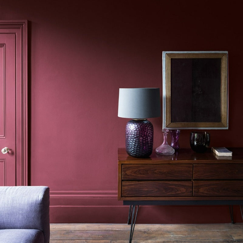 Paint & Paper Library Grenache 372 is a deep red paint colour. Grenache red living room paint colour. Buy Paint And Paper Library paint online. 