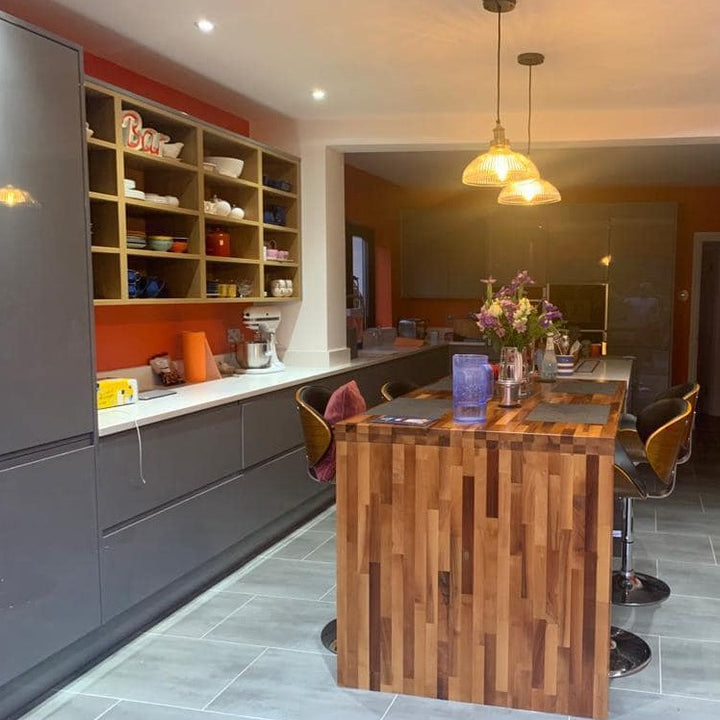 Charlotte's Locks by Farrow and Ball. Kitchen paint colour from Paint Online.