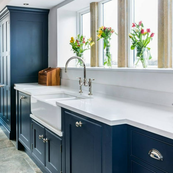 Plimsoll - Paint And Paper Library Paint Colour No. 655. Navy kitchen cabinet paint colour.