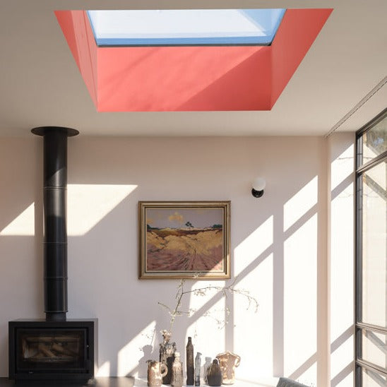 Bamboozle No. 304 from Farrow & Ball is a beautiful red paint colour. Red living room paint colour. Buy Farrow & Ball paint online.