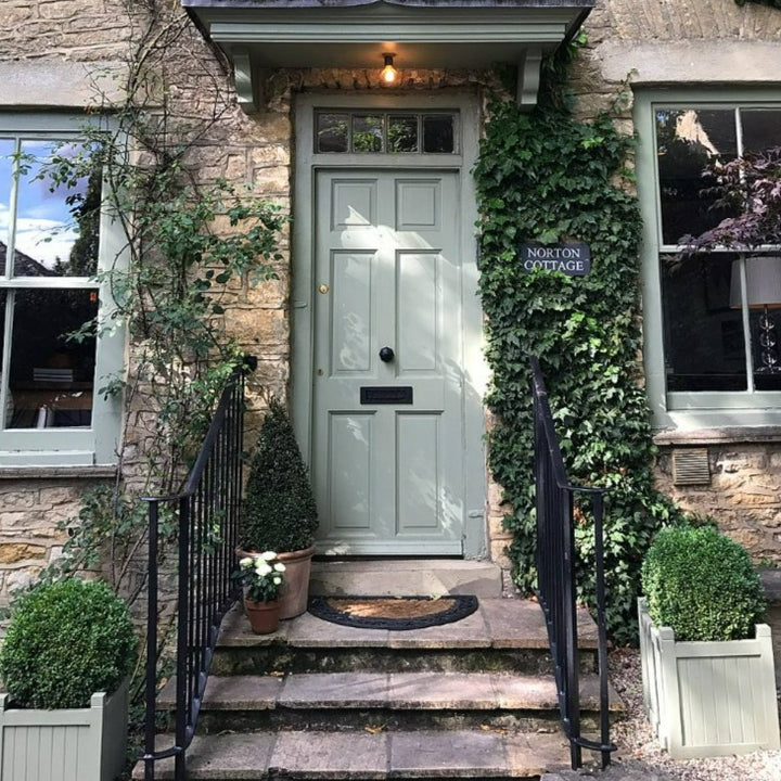 Farrow & Ball Lichen No. 19 - Farrow and Ball paint colour - Green Front Door Paint Colour - Paint Online Ireland