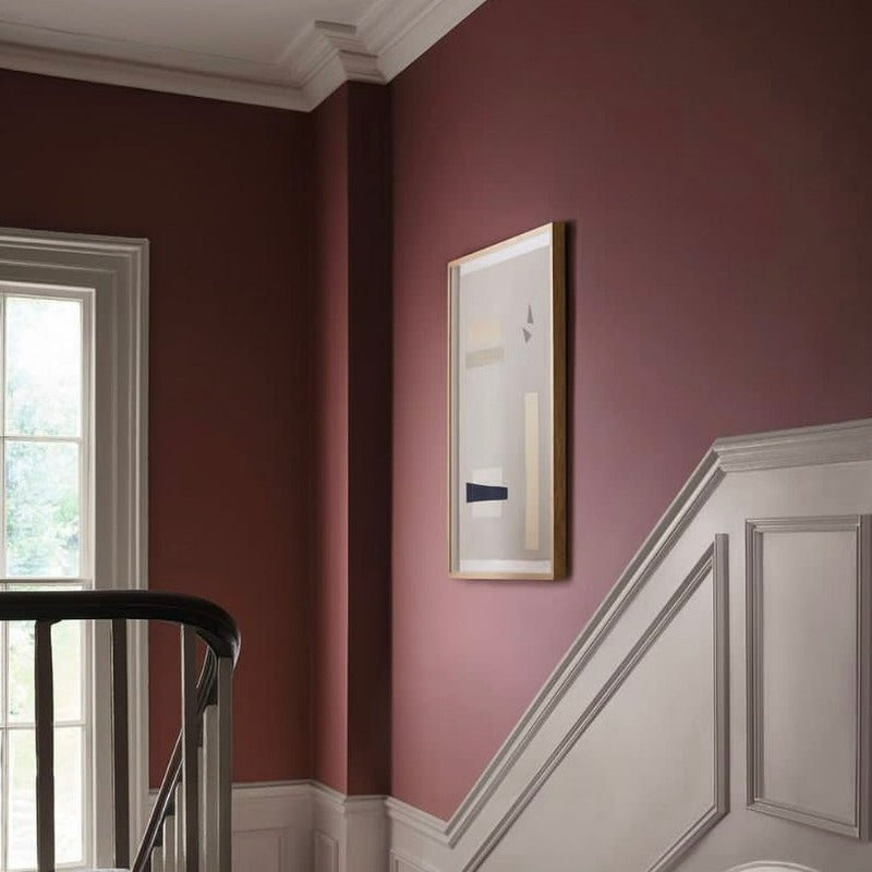 Paint & Paper Library Soumak 339 is a Middle Eastern red paint colour that feels vibrant and inviting. Buy Paint & Paper Library paint online. Hallway paint colour. 