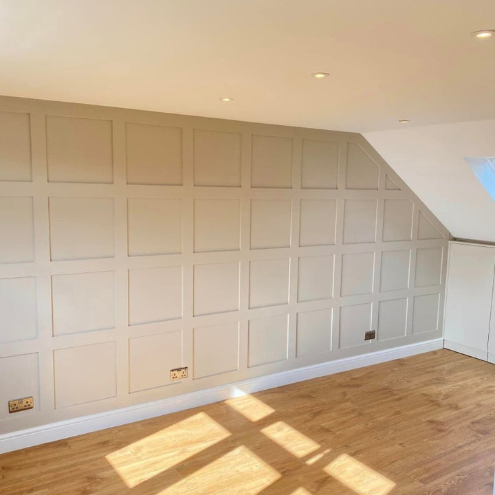 Slaked Lime Dark from Little Greene. Panelling paint colour. Buy Little Greene paint online.