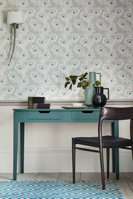 Little Greene Tea with Florence No. 310 is a beautiful blue green paint colour. Appearing as a teal colour in certain light. Buy Little Greene paint online in Ireland.