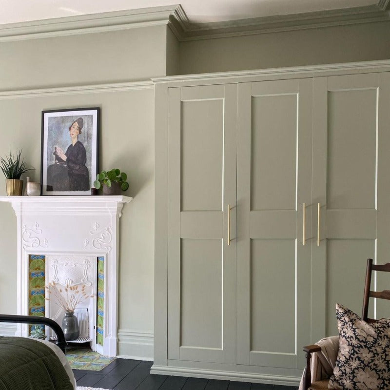 French Gray Farrow and Ball bedroom paint colour from Paint Online