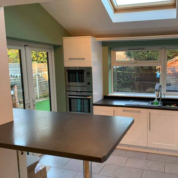 Breakfast Room Green Farrow and Ball kitchen paint colour from Paint Online