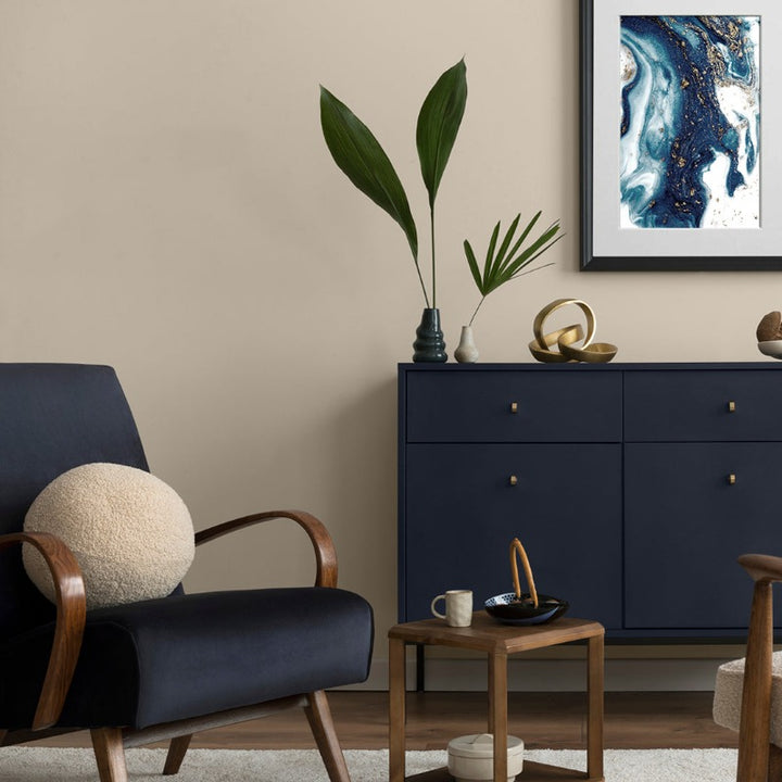 Salter Stone Colourtrend Paint Colour. Beige living room paint colour from Paint Online.