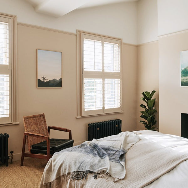 Castell Pink Little Greene bedroom paint colour from Paint Online