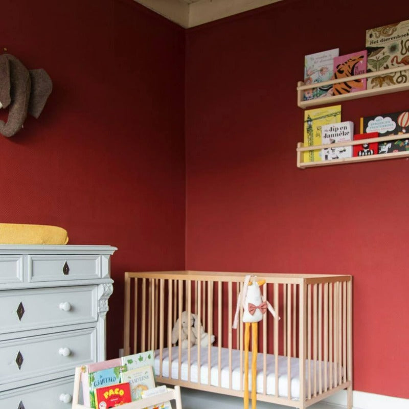 Little Greene Bronze Red No. 15 is a rich red paint colour. Bronze Red bedroom paint colour. Buy Little Greene paint online.