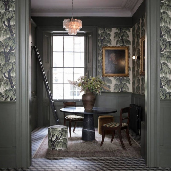 Hornblende Paint And Paper Library Paint Colour No. 186. Green panelling paint colour. 