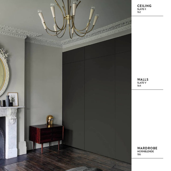 Hornblende Paint And Paper Library Paint Colour No. 186. Green living room paint colour.