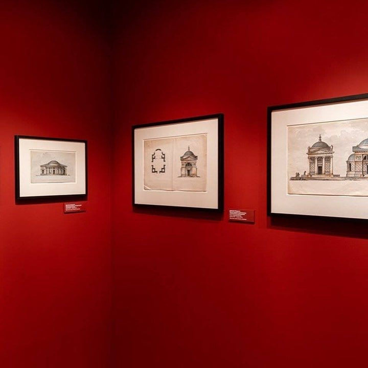 Little Greene Bronze Red No. 15 is a rich red paint colour. Bronze Red living room paint colour. Buy Little Greene paint online.