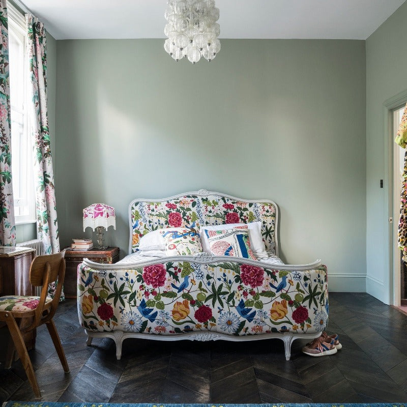 Blue Gray Farrow and Ball bedroom paint colour from Paint Online