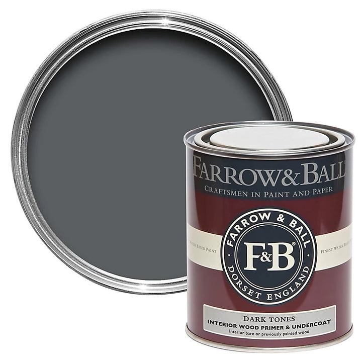 750ml Farrow and Ball Interior Wood Primer Undercoat - Dark Tones