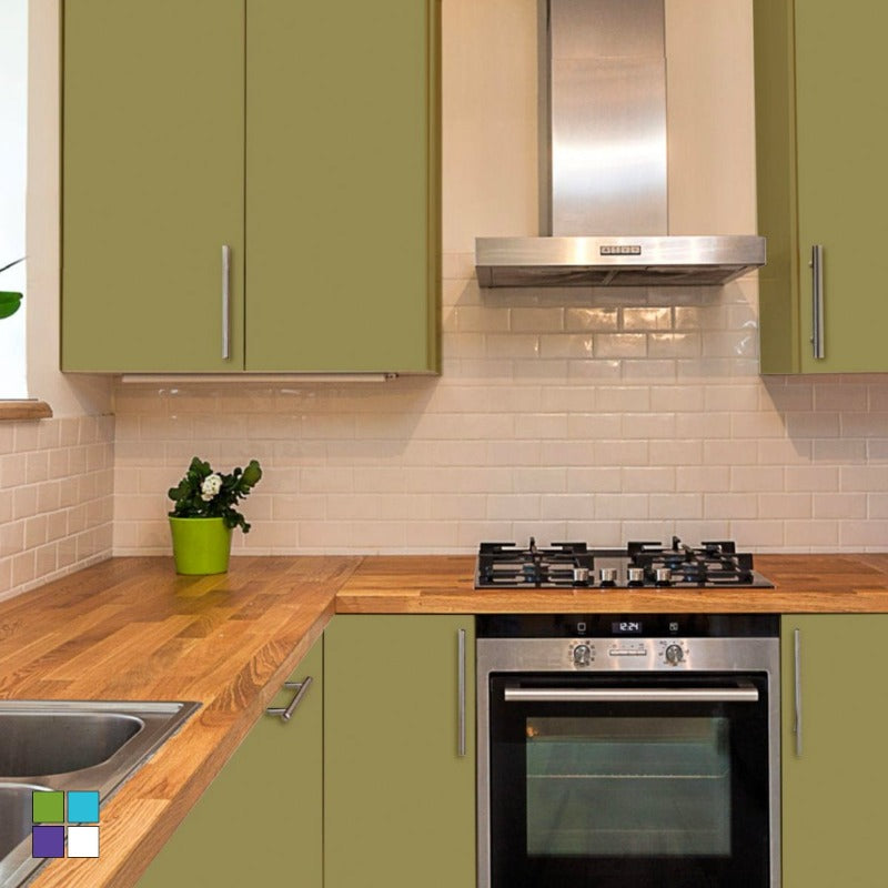 Sage Beyond Paint. All In One Sage Green Kitchen Cabinet Paint from Paint Online.