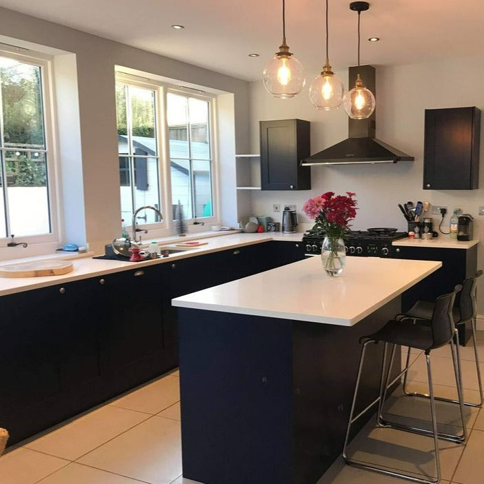 Dock Blue 252 Little Greene kitchen cabinet paint colour from Paint Online