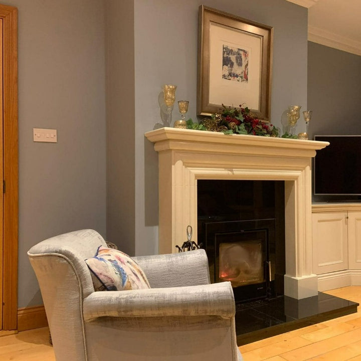 Little Greene Bone China Blue No. 107 is a dusty sky blue that's airy and calming at the same time. Order Little Greene online in Ireland.