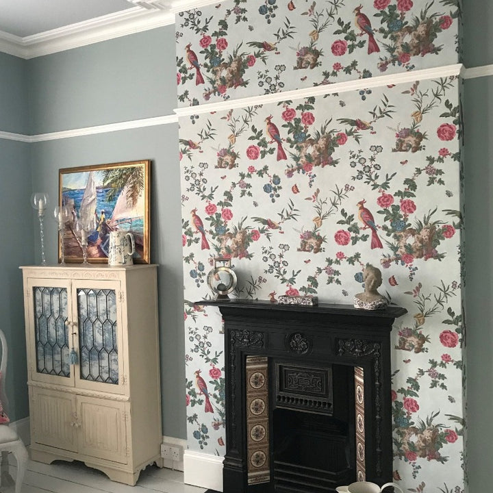 Celestial Blue 101 Little Greene living room paint colour from Paint Online