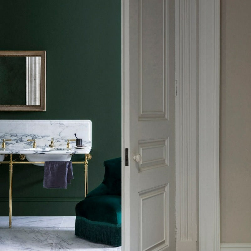 Hunter Dunn Paint And Paper Library Paint Colour No. 523. Green bathroom paint colour.