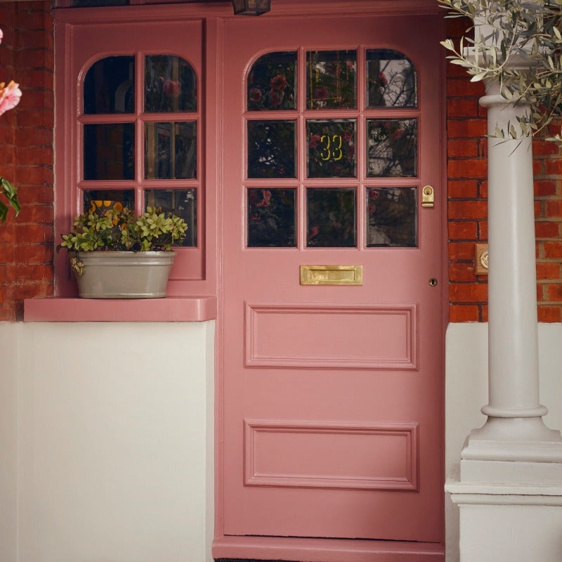 Crimson Red Farrow & Ball pink front door paint colour from Paint Online