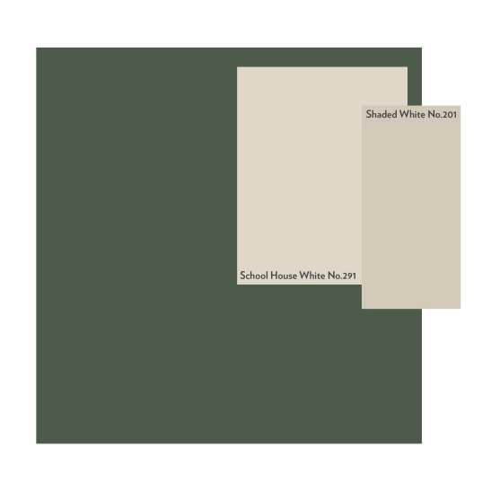 Beverly No. 310 from Farrow & Ball is a clean mid to dark green paint colour. A dependable, uncomplicated colour. Buy Farrow & Ball Beverly paint online. 