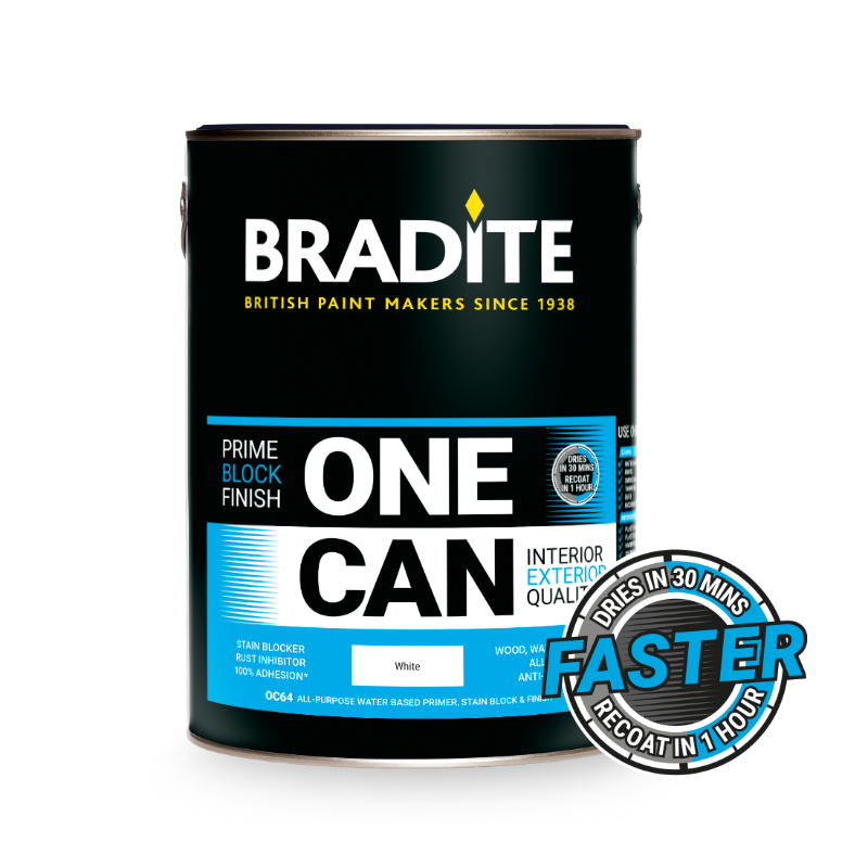 Bradite One Can All Surface Primer Sealer & Topcoat White Eggshell Paint Online