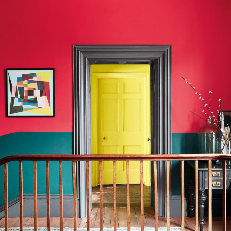 Cape Red 279 Little Greene paint colour. Red wall paint colour. Buy Little Greene paint online.